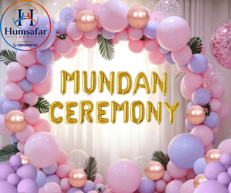 Pink Theme Baby Girl Mundan Decor