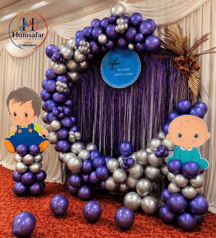 Pastel Floral Mundan Ceremony Decor