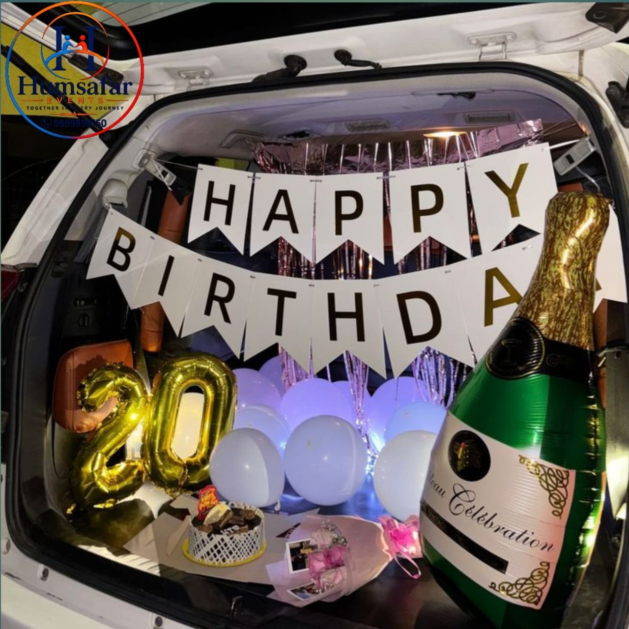20th Birthday Car Boot Surprise Setup