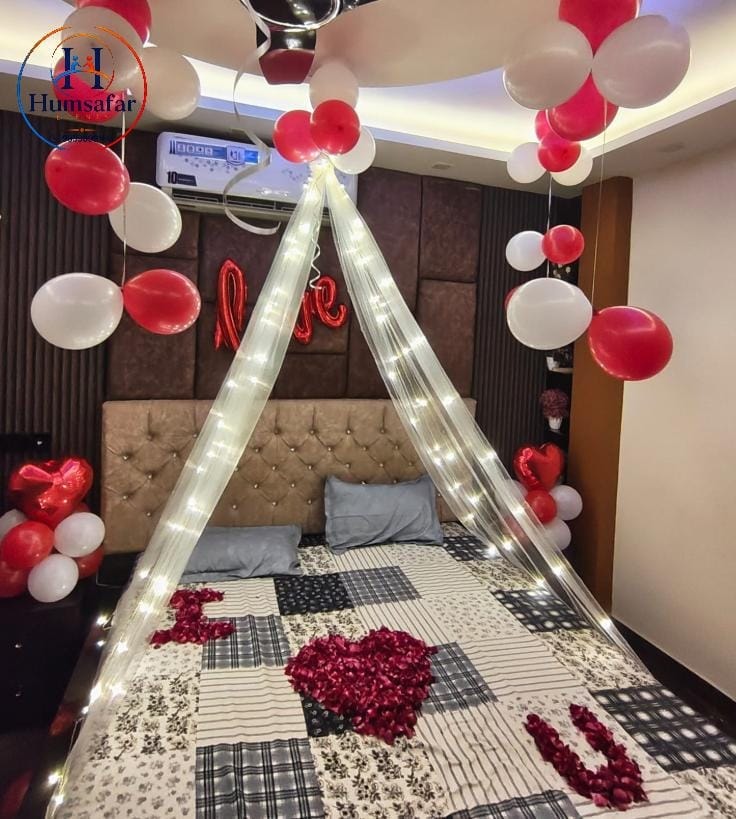 Fairy Light Canopy Romantic Bedroom Decor