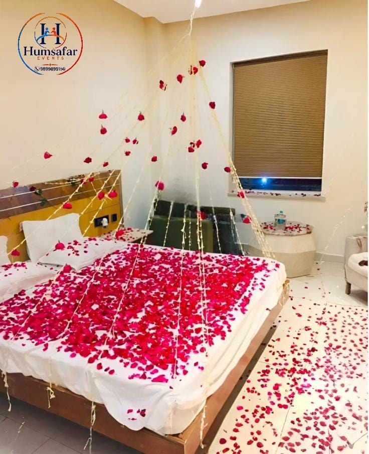 Rose Petal Canopy First Night Decor
