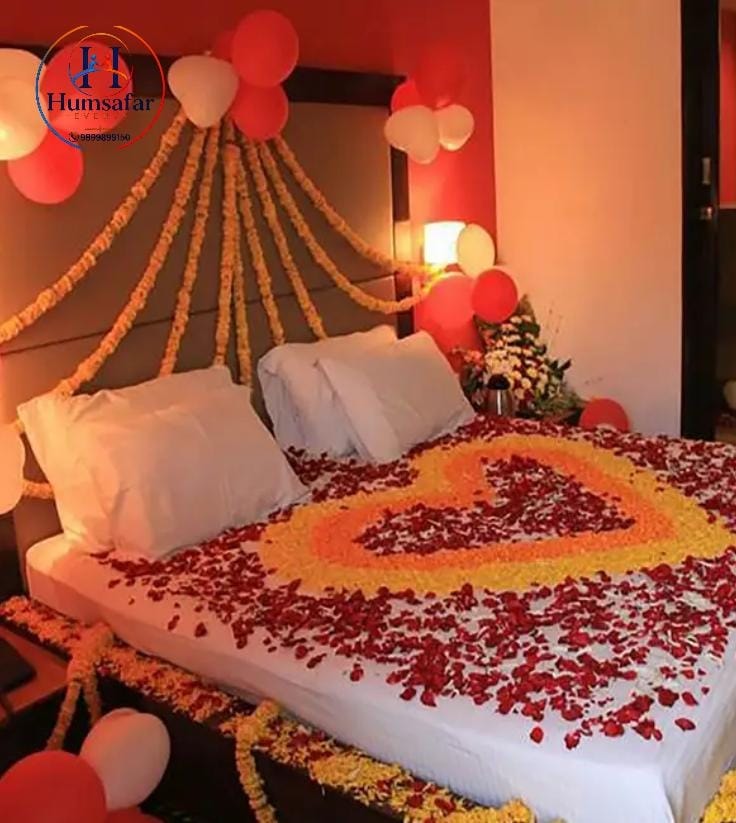 Rose Petal Canopy First Night Decor