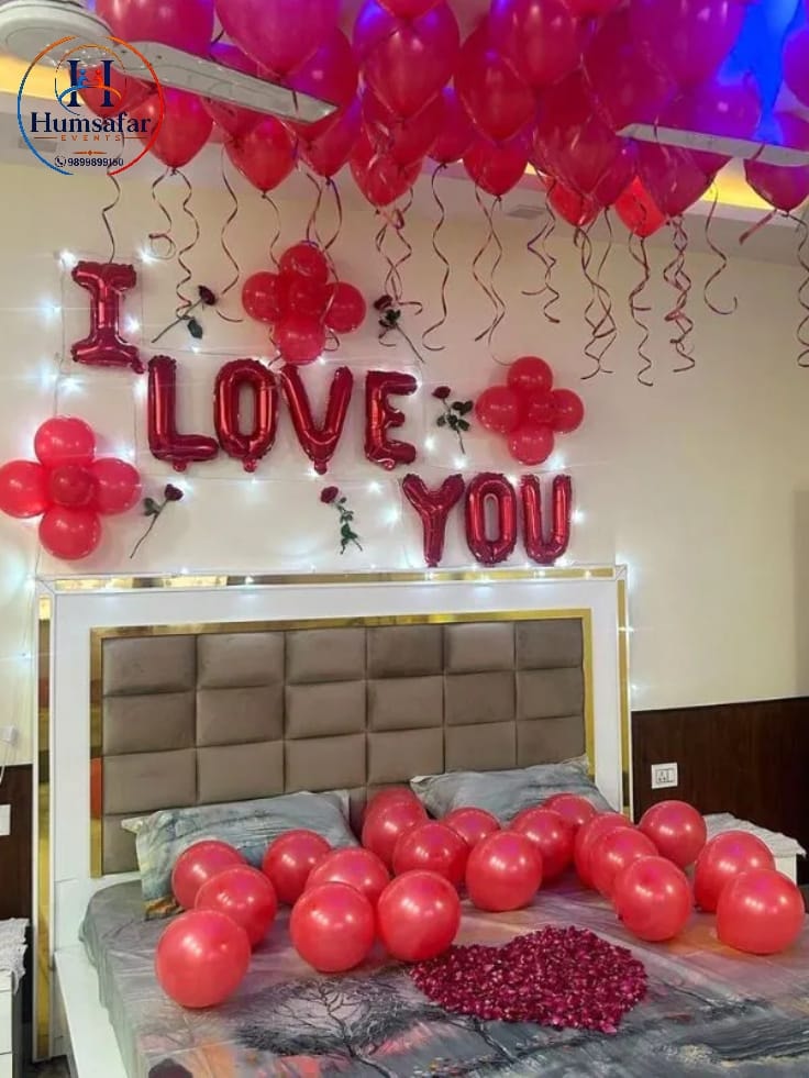 "I LOVE YOU" Bedroom Romantic Surprise