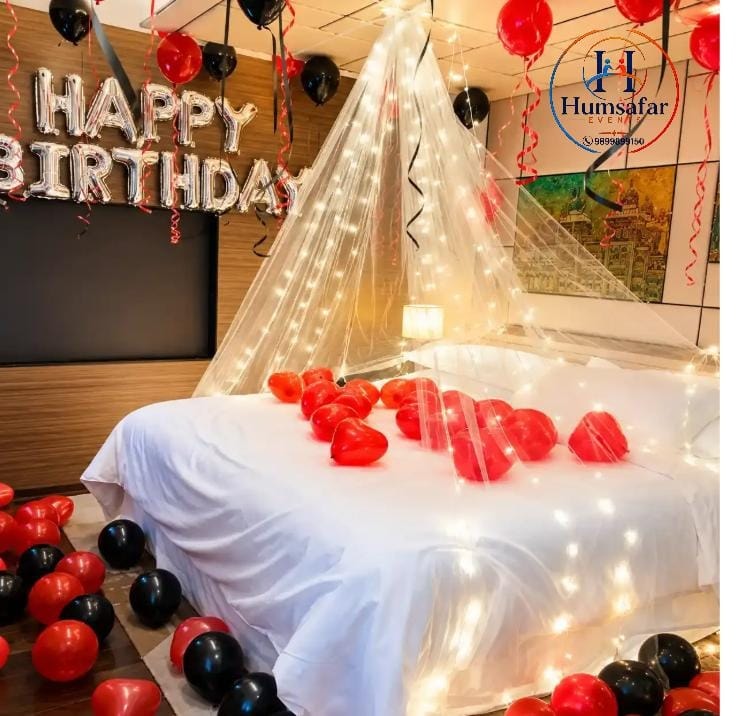 Romantic Birthday Fairy Light Canopy Decor