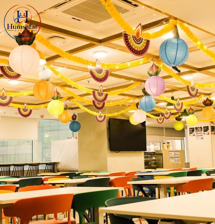 Cafeteria Festive Diwali Decor