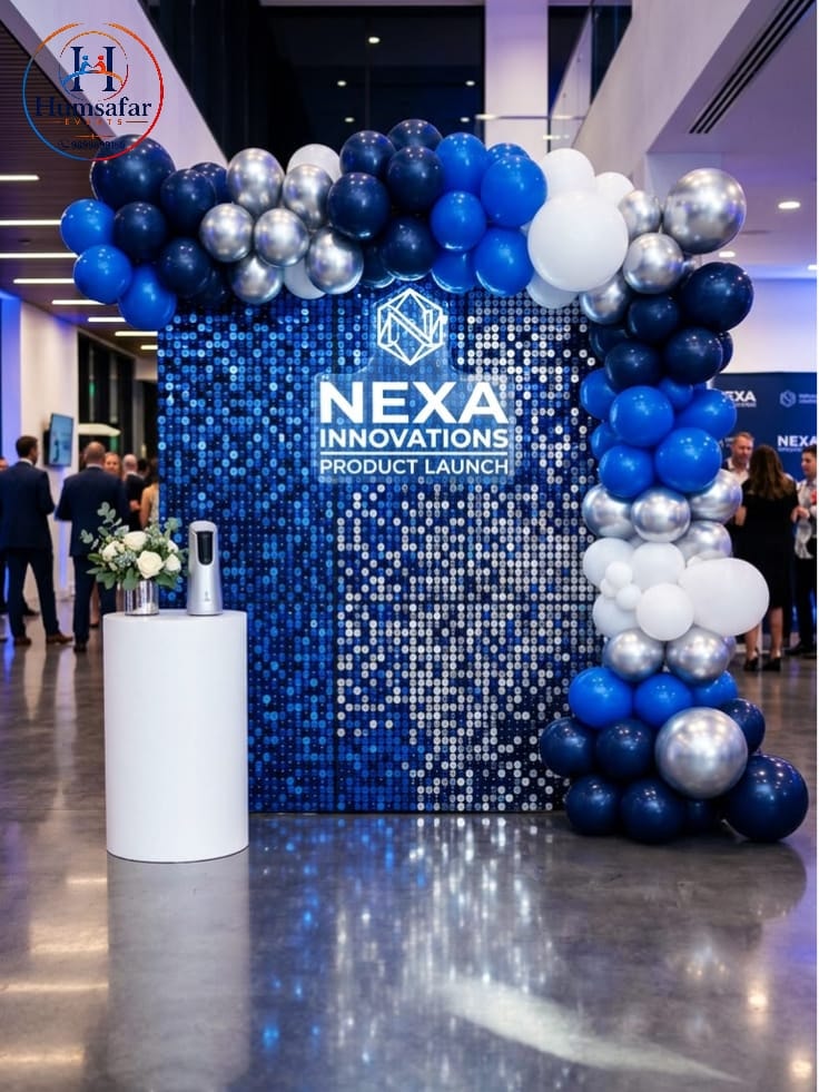 Product Launch Shimmer Backdrop