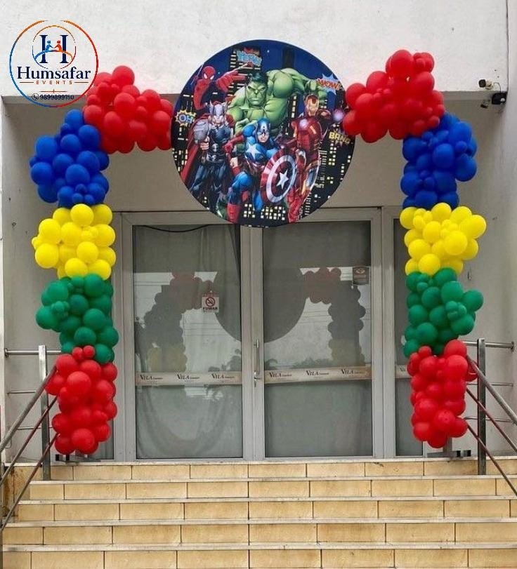 Avengers Entrance Balloon Arch