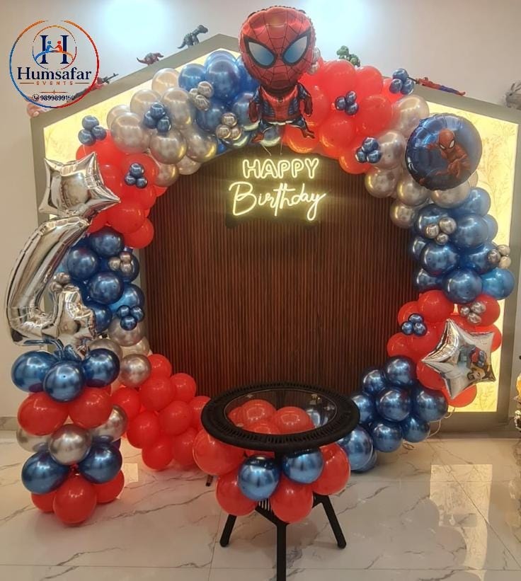 4th Birthday Spider-Man Ring Backdrop