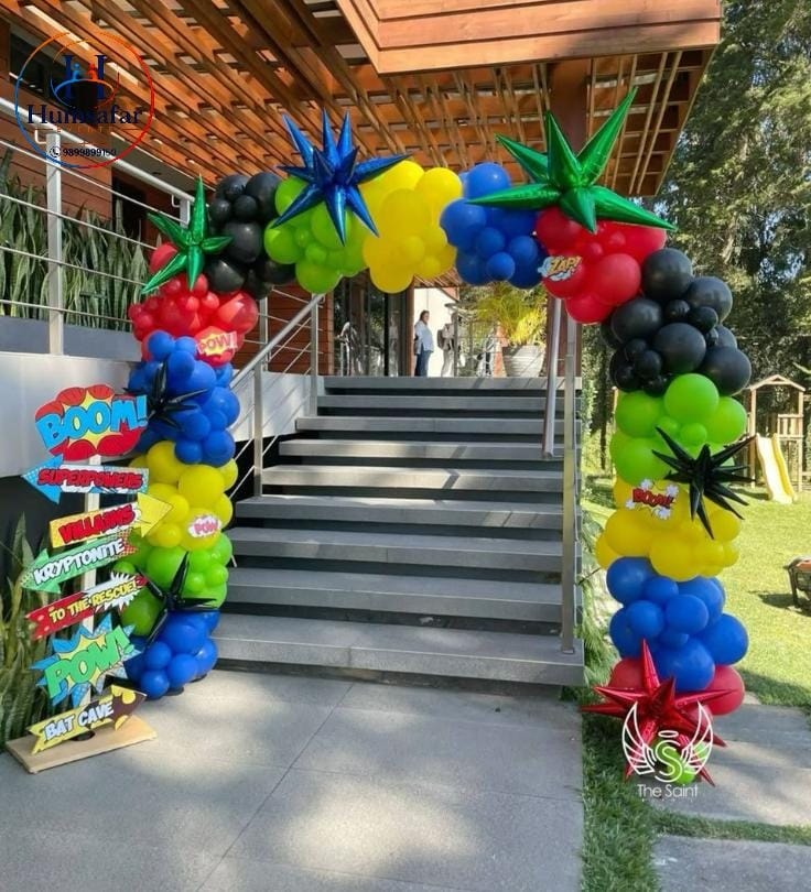 Superhero Comic Outdoor Staircase Arch