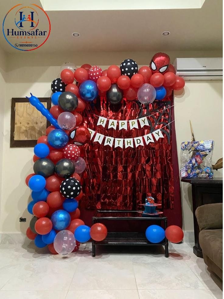 Spider-Man Shimmer Curtain Party Backdrop