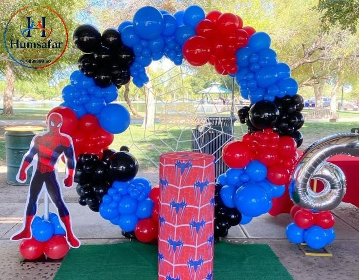 6th Birthday Outdoor Web Hoop & Plinth Setup