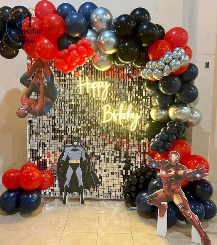 Superhero Shimmer Sequin Wall Display