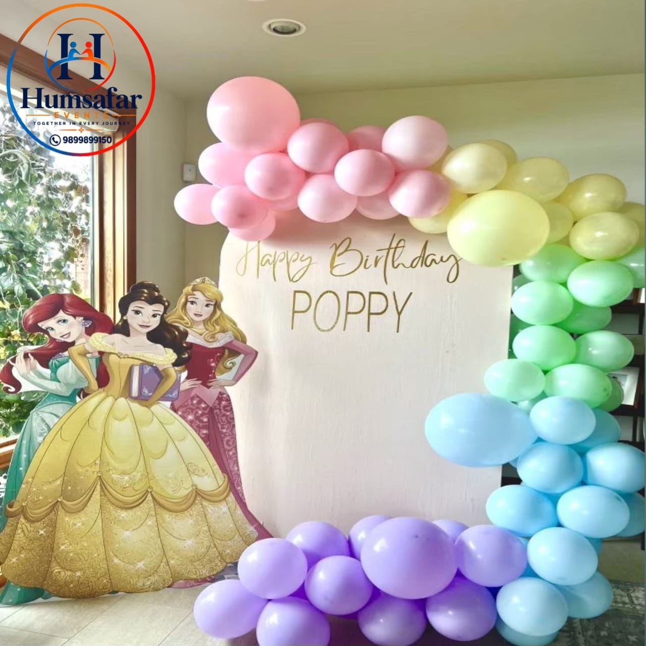 Poppy's Pastel Princess Birthday Setup
