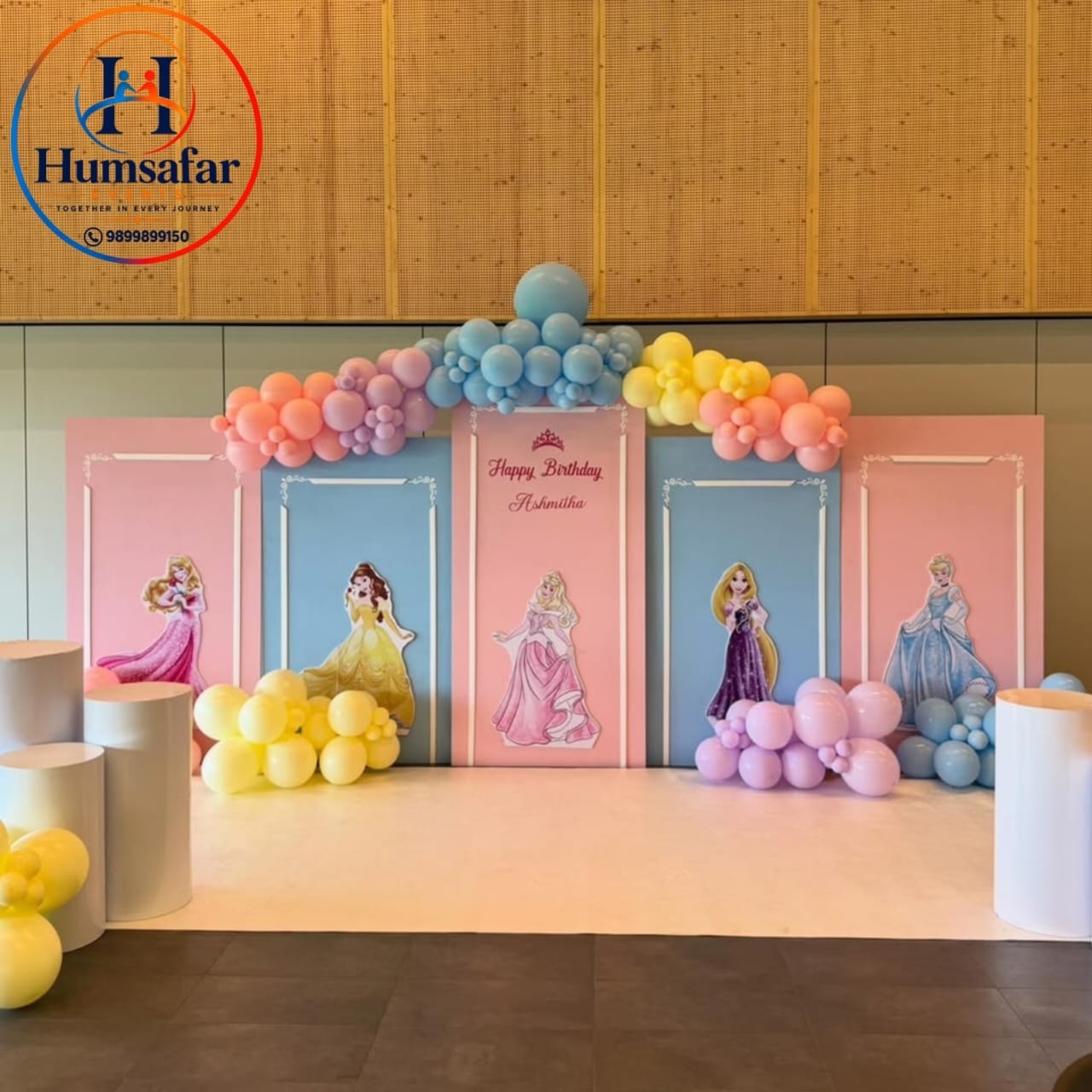 Ashmitha's Royal Paneled Princess Stage