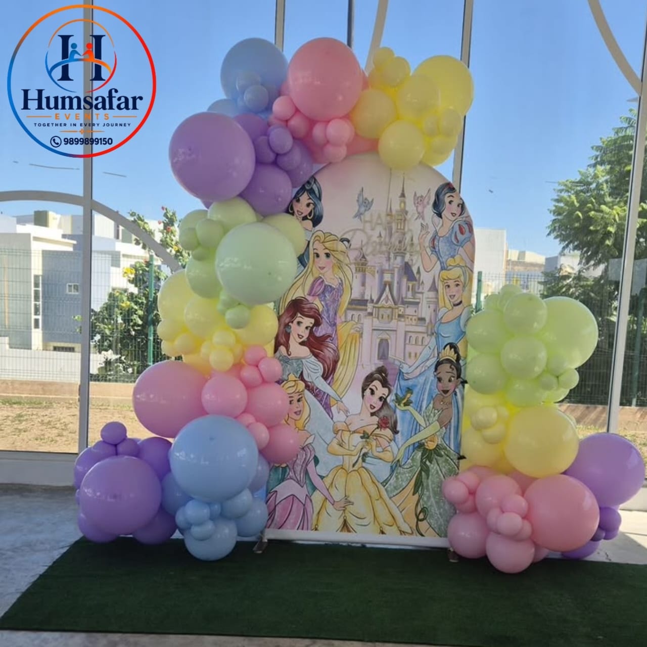 Castle & Princess Balloon Garden Stage