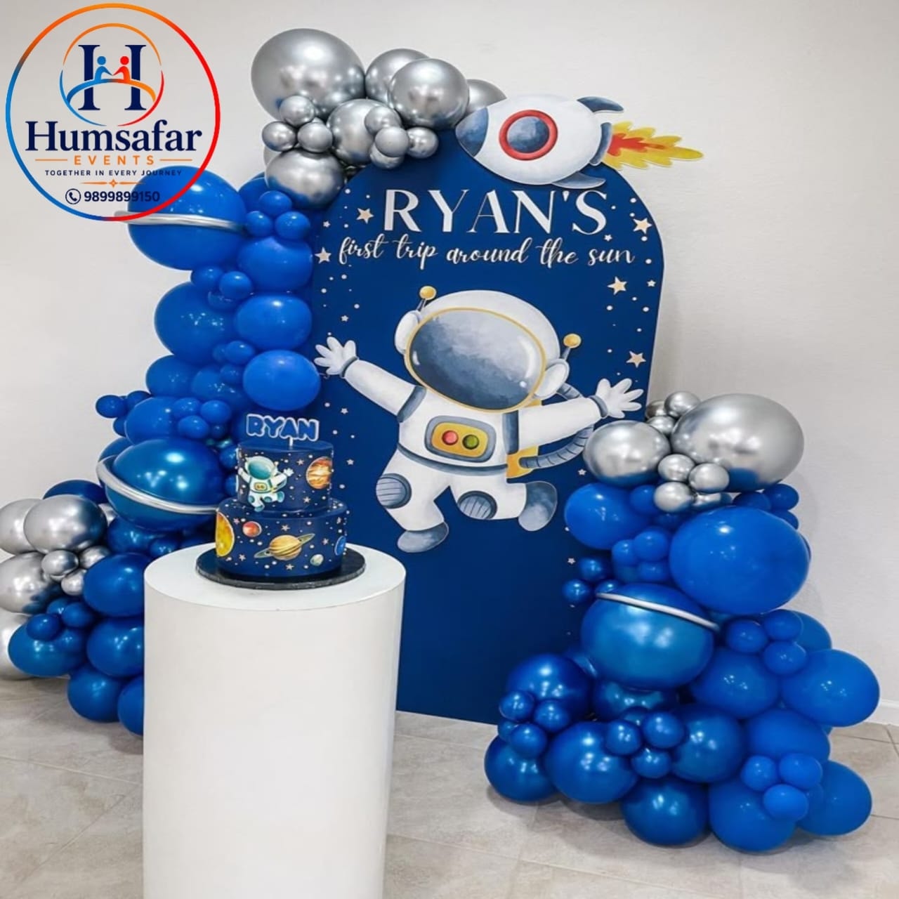 "First Trip Around the Sun" Birthday Display