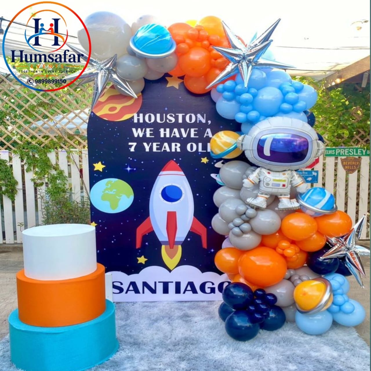 "Houston, We Have a 7 Year Old" Outdoor Space Theme