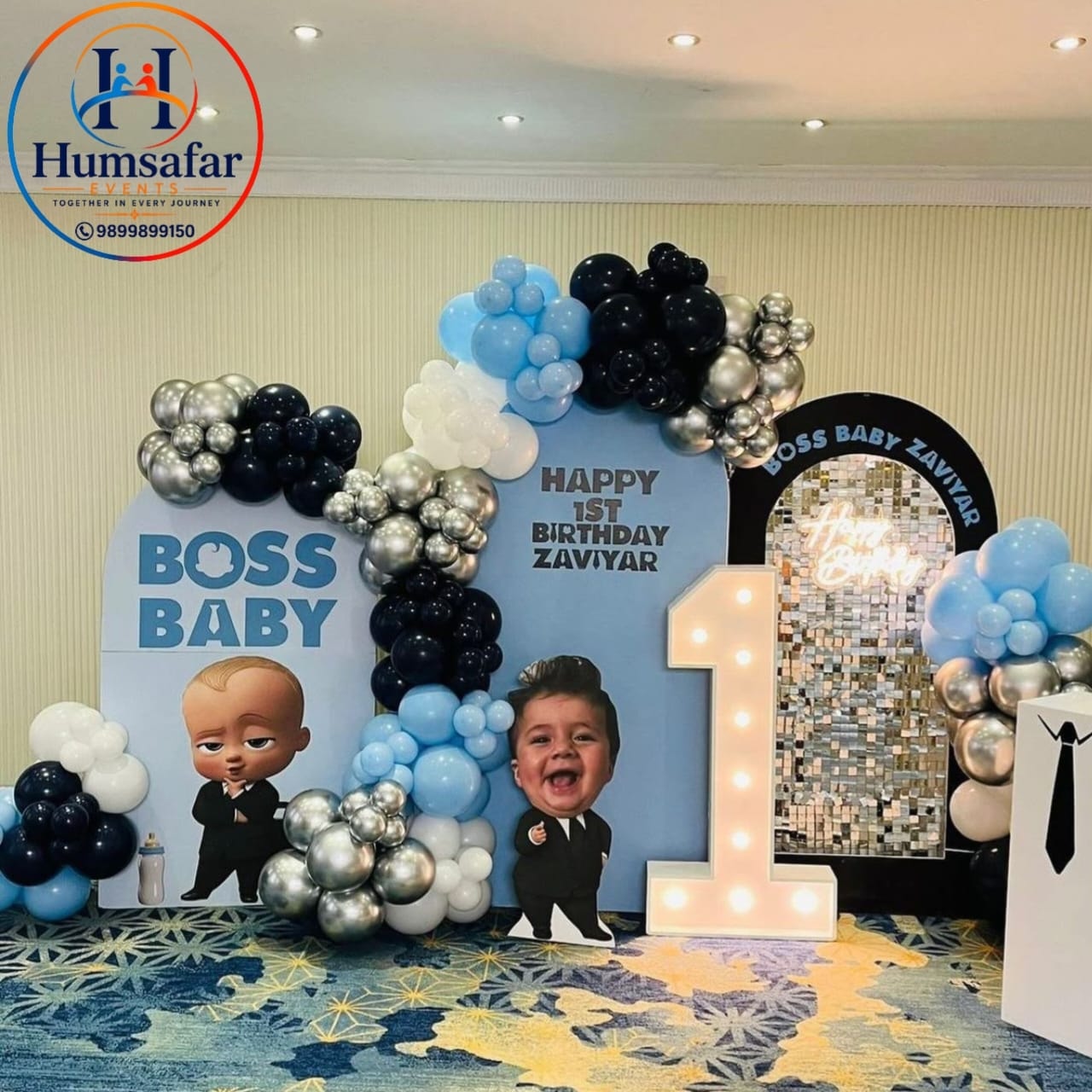 Boss Baby Luxury Multi-Panel Birthday Stage