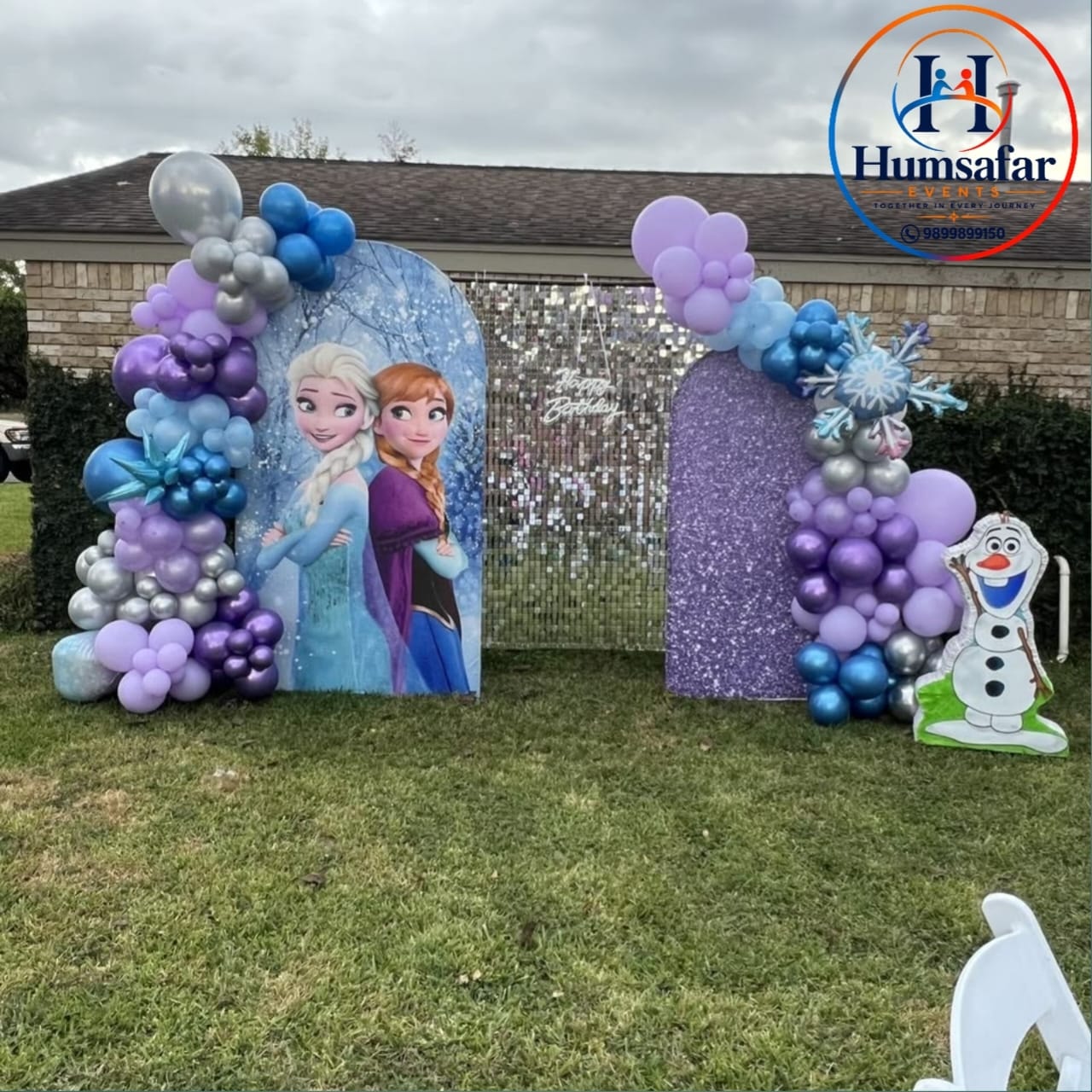Disney Frozen-Themed Birthday Backdrop