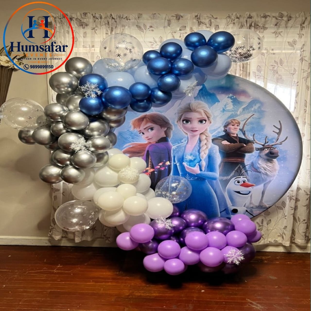 Frozen Winter Magic Circular Backdrop