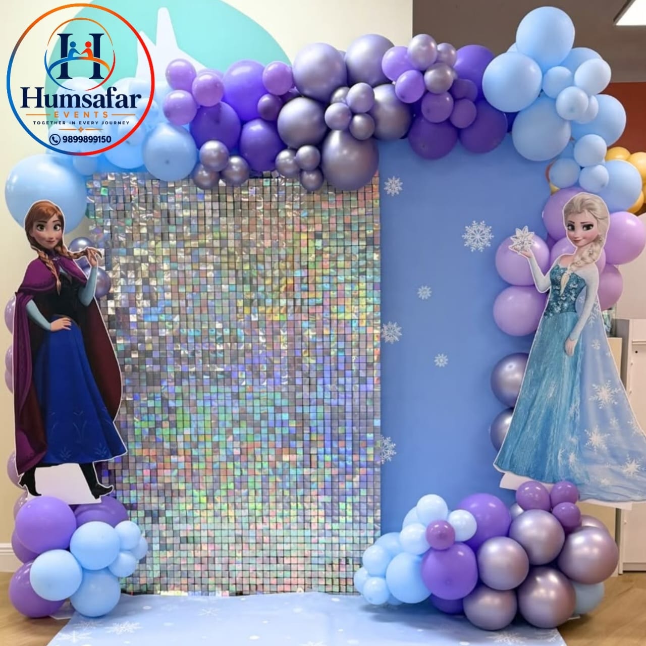Iridescent Glam Frozen Stage