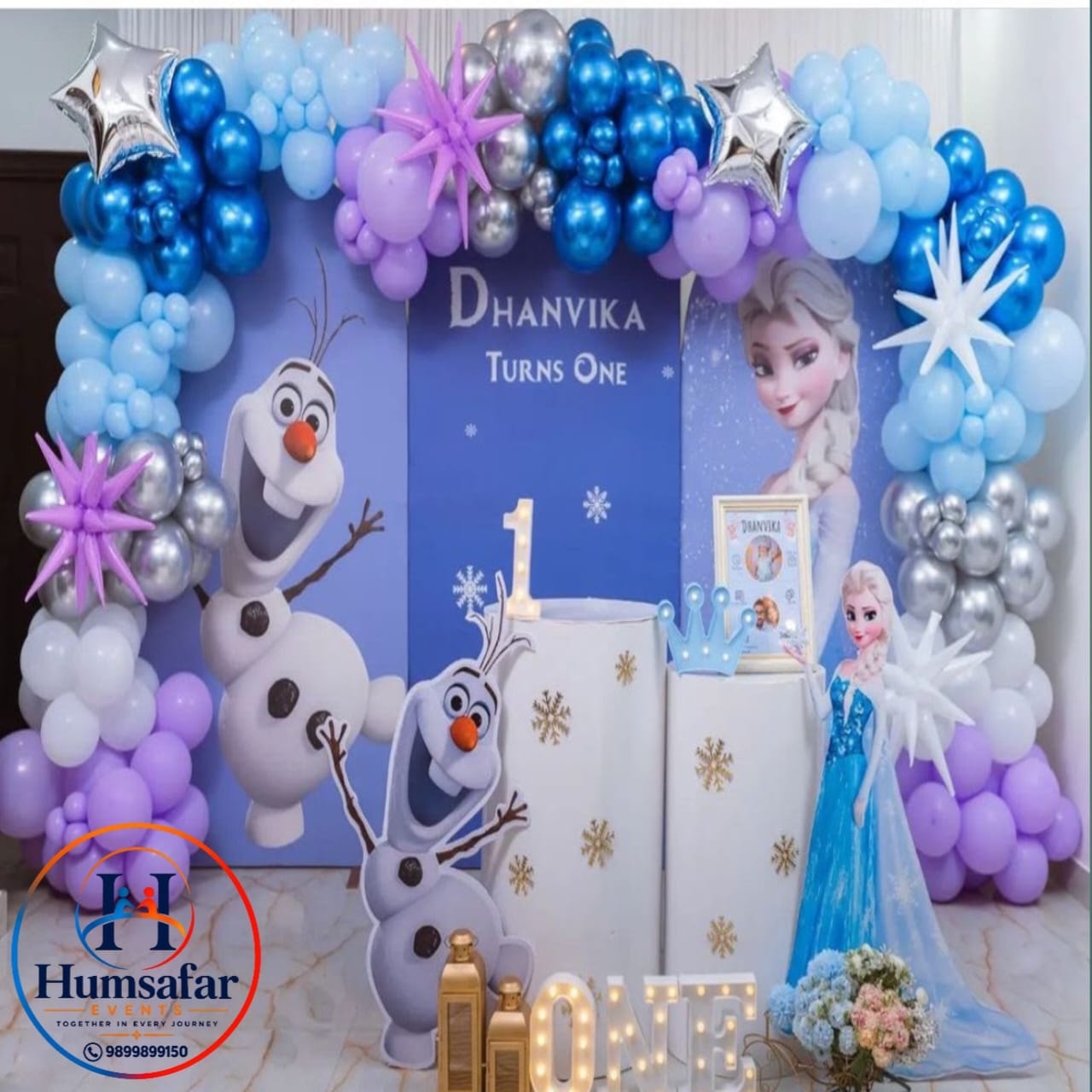 First Birthday Winter Kingdom Setup