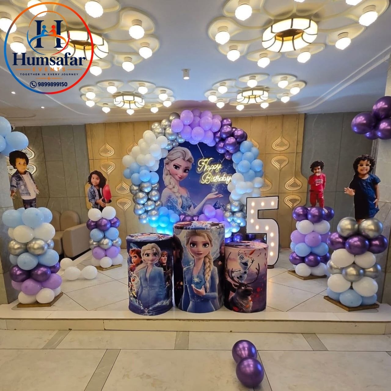 Frozen 5th Birthday Hall Celebration