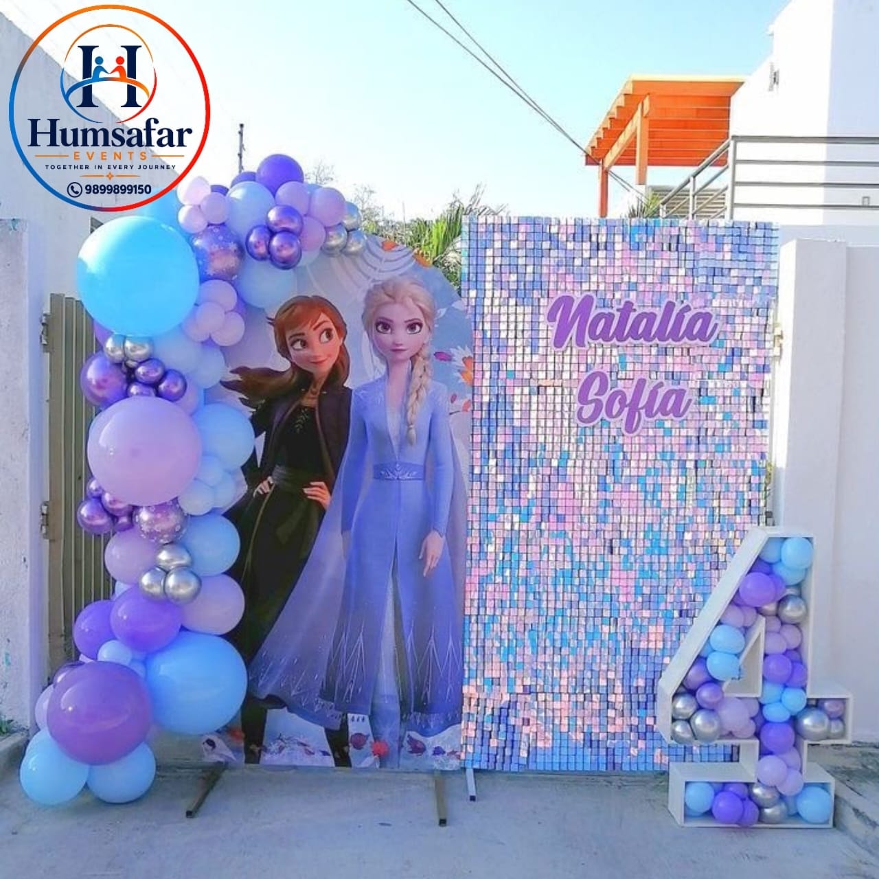 Frozen 2 Shimmer & Mosaic Birthday Display