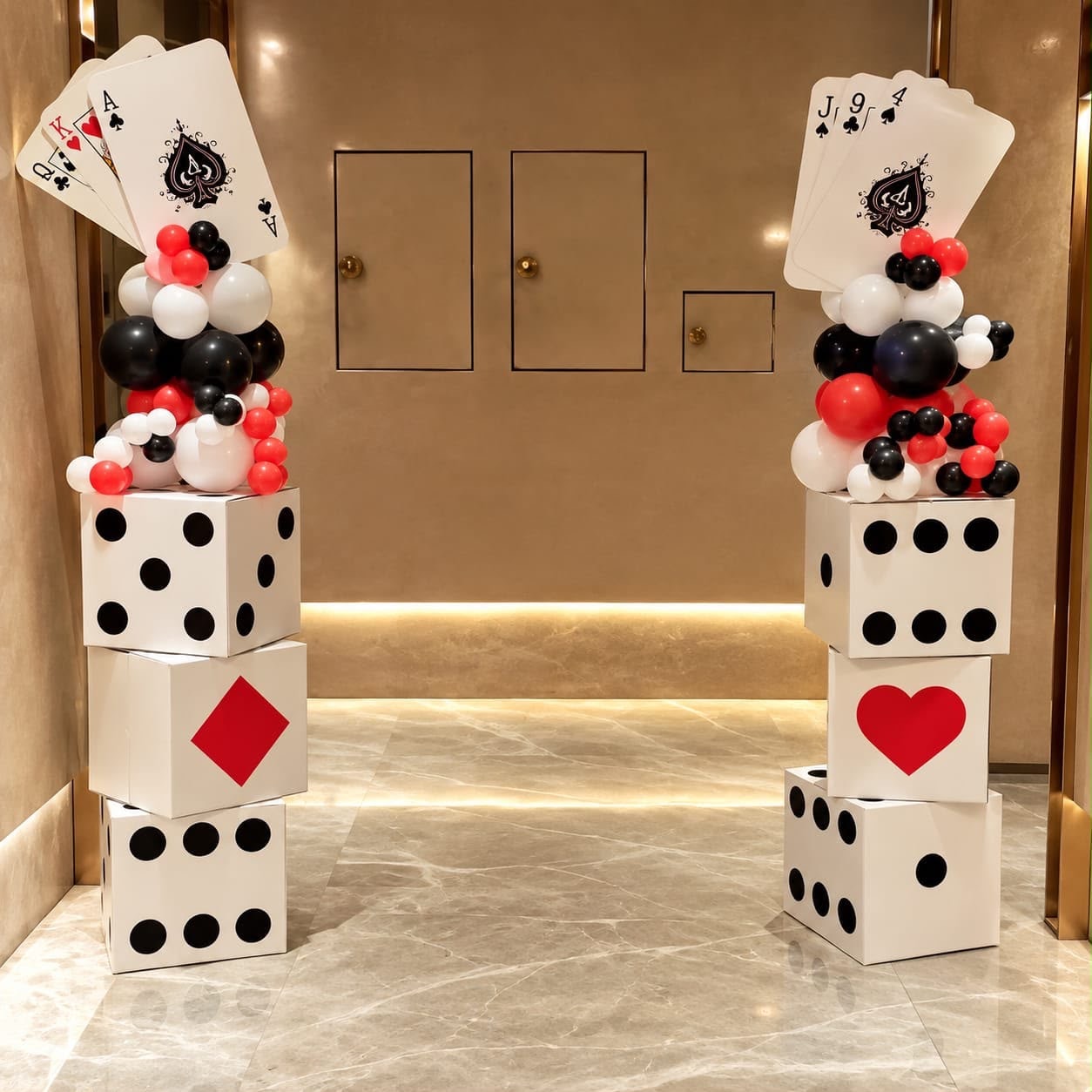 Card party theme decorations
