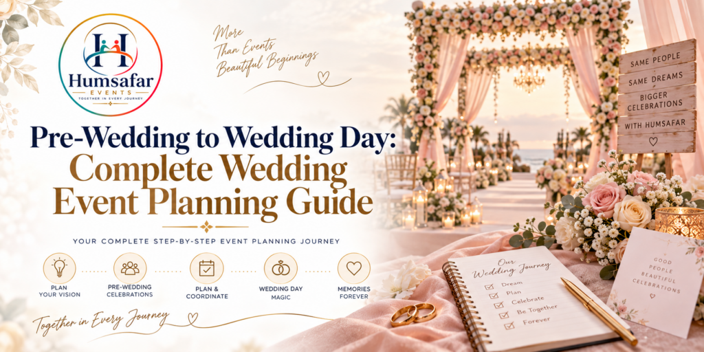 Pre-Wedding to Wedding Day: Complete Wedding Event Planning Guide